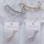 Sparkling Teardrop Gold Silver CZ Anti Tarnish Single Ear Cuff Bulk