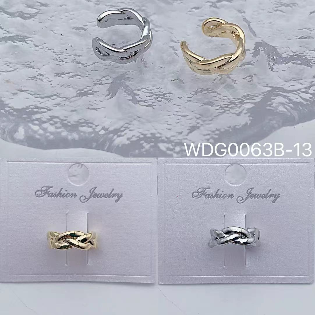 Bulk Twisted Gold Silver Plain Anti Tarnish Copper Ear Single Cuff Main image