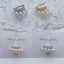 Sparkling Star Gold Silver CZ Pearl Anti Tarnish Single Ear Cuff Bulk