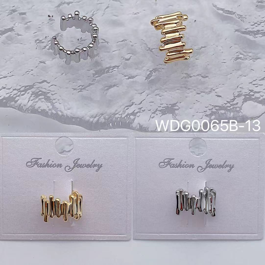 Bulk Modern Gold Silver Plain Anti Tarnish Copper Single Ear Cuff Main image