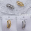 Bulk Ribbed Gold Silver Plain Anti Tarnish Copper Single Ear Cuff