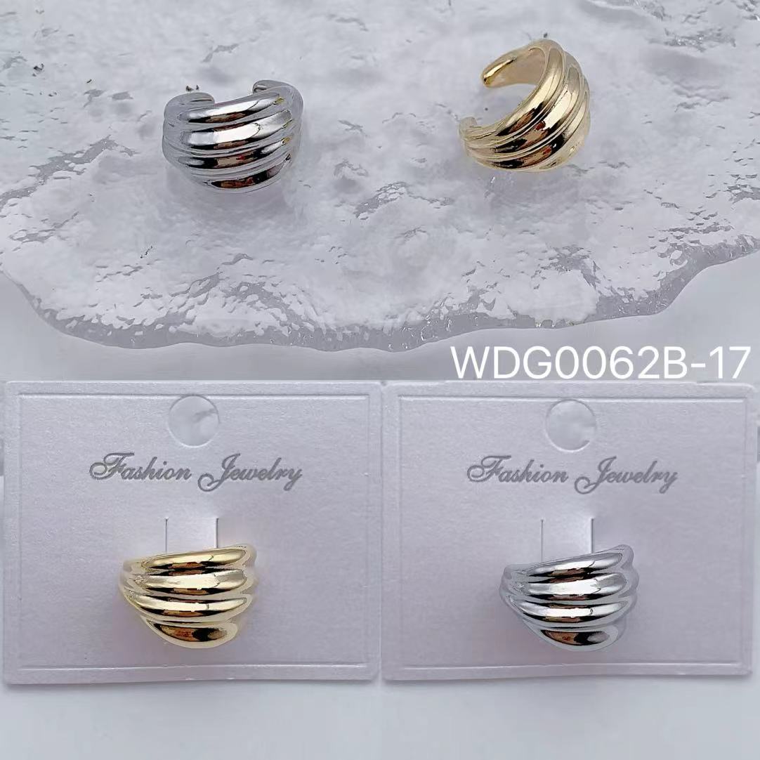 Bulk Layer Gold Silver Plain Anti Tarnish Copper Single Ear Cuff Main image