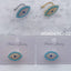 Turquoise Evil Eye Gold Silver CZ Anti Tarnish Single Ear Cuff Bulk