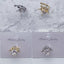 Heart Crown Shape Gold Silver CZ Anti Tarnish Single Ear Cuff Bulk