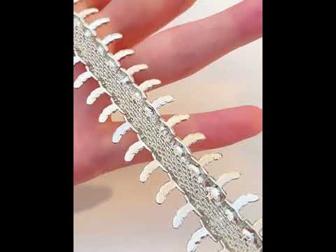 Gothic Centipede Design Silver Plated Alloy Bracelet For Men Wholesale