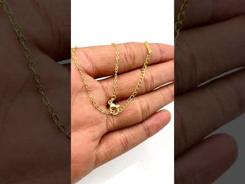 Sun Cubic Zirconia 18K Gold Anti Tarnish Pendant Chain For Women Bulk