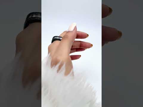 Cushion Cut Solitaire CZ Crystal Black Anti Tarnish Ring Bulk