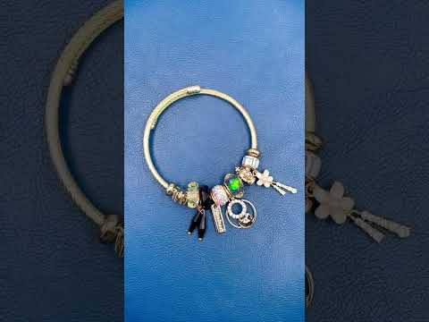 Id Flower Multi Gold Beads CZ Crystal Anti Tarnish Charm Bracelet Bulk