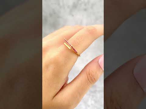 Slim Arrow Geometric Copper 18K Gold Free Size Ring For Women Bulk