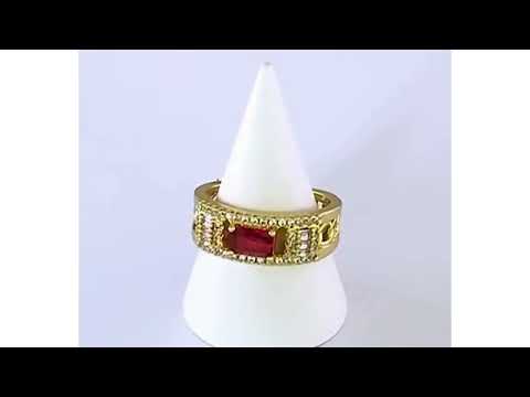 Rectangle Shape Cubic Zirconia Silver Free Size Ring For Women Bulk