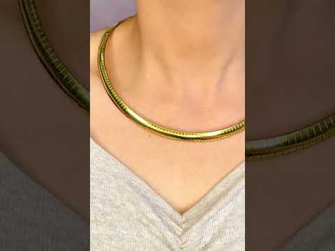 Snake Stainless Steel 18K Gold Anti Tarnish Choker Hasli Necklace Bulk