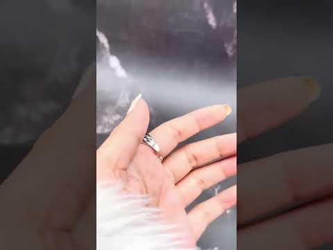 Baguette Layer Cubic Zirconia Silver Anti Tarnish Adjustable Ring Bulk