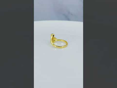Evil Eye Blue Gold CZ Adjustable Free Size Band Ring Gift Bulk