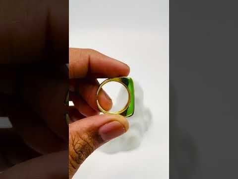 Black Enamel Evil Eye 18K Gold Anti Tarnish Open Back Ring Women Bulk