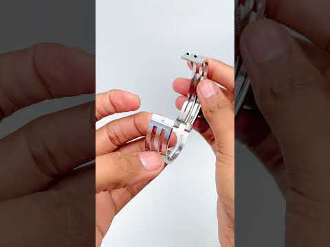 Dual Cross Over Layer Silver Anti Tarnish Openable Kada Bracelet Bulk