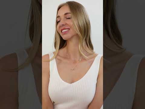 Brass 18K Rose Gold Valentines Pink Heart Necklace For Women Bulk
