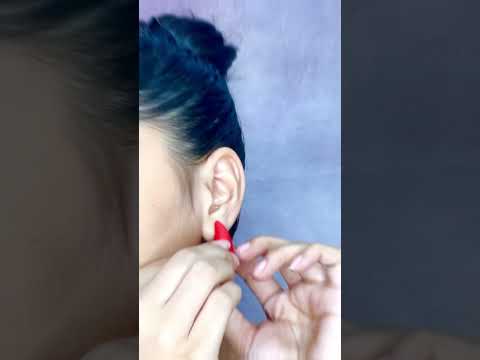Resin Tear Drop Red Silver Anti Tarnish Stud Earring For Women Bulk