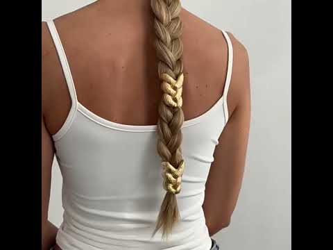 Chunky Knot Style Gold Plated Alloy Hair Accessories For Women Bulk