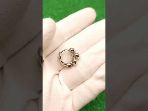 Cute Croissant 18K Gold Anti Tarnish Hoop Earring For Women Bulk