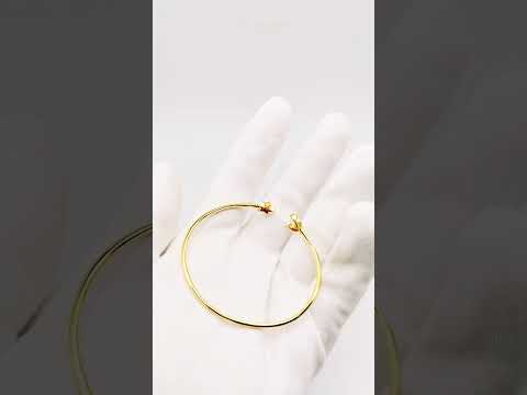 Star Moon Cubic Zirconia 18K Gold Anti Tarnish Cuff Bracelet Bulk