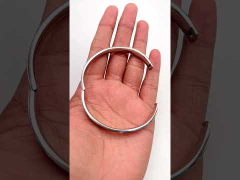Stainless Steel Cz American Diamond Bangle Cuff Kada Bracelet Men