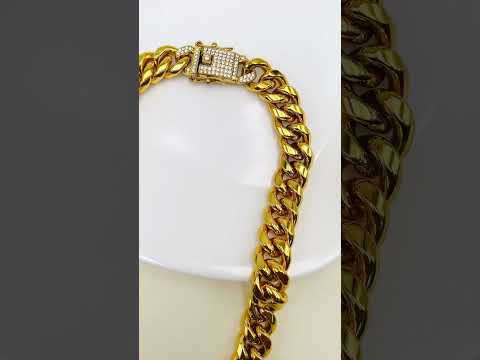 Hip Hop Iced Out Alloy Cuban Curb Silver Rhinestone Studded Chunky Necklace Chain 18" Men