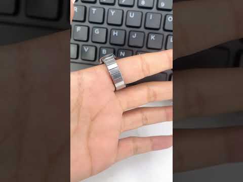Analog Watch White Silver Anti Tarnish Adjustable Band Ring Women Bulk