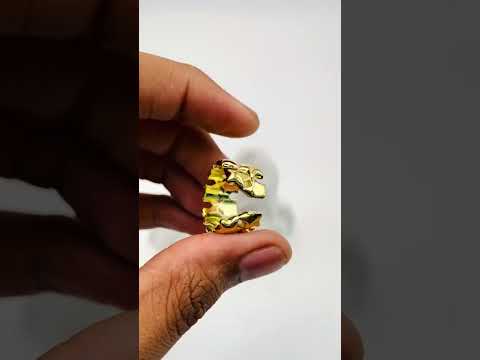 Star Dual Layer 18K Gold Anti Tarnish Open Back Band Ring Women Bulk
