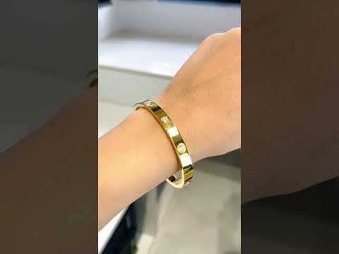 Gold Stainless Steel Openable Kada For Women Bulk