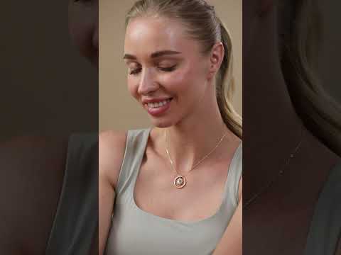 Brass 18K Rose Gold Oval Geometric Pendant For Women Bulk