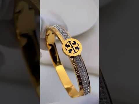 Broad Tony CZ Gold Anti Tarnish Stainless Steel Openable Kada Bulk