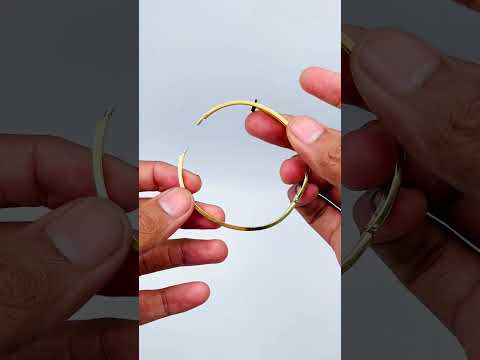 Nail Enamel Black 18K Gold Anti Tarnish Openable Kada Bracelet Bulk