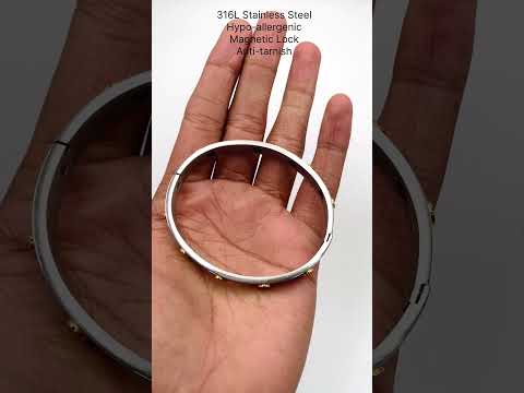 Men Stainless Steel Free Size Bio magnetic Kada Bracelet For Men Bulk