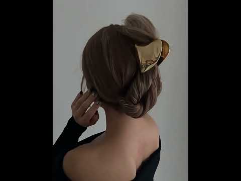 Modern Sculpted Heart Silver Plated Plain Alloy Hair Accessories Bulk