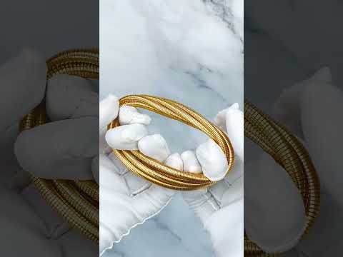 Snake Triple Layer 18K Gold Anti Tarnish Bracelet For Women Bulk
