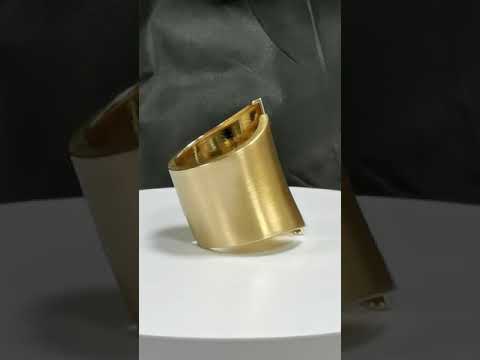 Big Geometry 18K Gold Anti Tarnish Openable Kada Bracelet Women Bulk