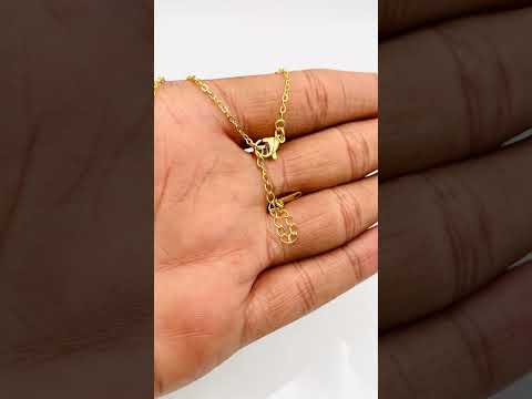 Stars Cubic Zirconia 18K Gold Anti Tarnish Pendant Chain Women Bulk