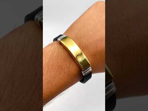 Customized Personalised Letter Engraved Id Wrist Band Bracelet Bulk
