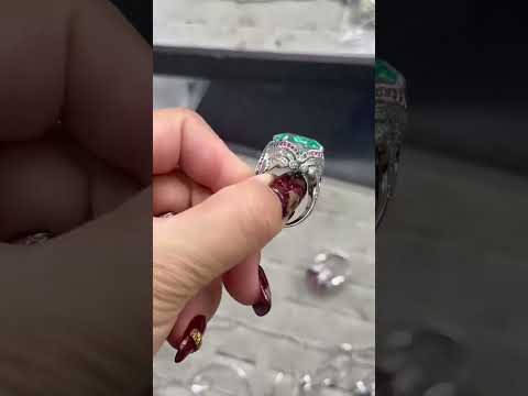 Premium Cushion Shape Silver CZ Copper Anti Tarnish Cocktail Ring Bulk
