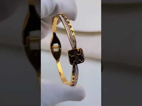 Tony CZ 18K Gold Anti Tarnish 316L Stainless Steel Openable Kada Bulk