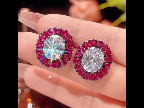 Oval Cluster Black CZ Anti Tarnish Copper Necklace Combo Set Wholesale