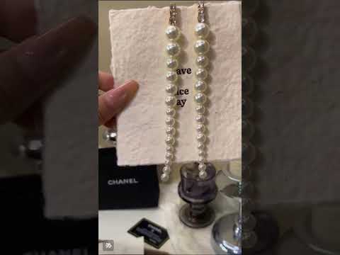 Minimal Long Faux Gold Pearl Anti Tarnish Copper Dangler Earrings Bulk
