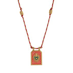 Dual Heat Gold Multi Beads Thread Anti Tarnish Necklace Pendant Bulk
