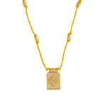 Dual Heat Gold Multi Beads Thread Anti Tarnish Necklace Pendant Bulk