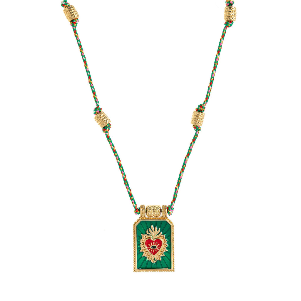 Dual Heat Gold Multi Beads Thread Anti Tarnish Necklace Pendant Bulk
