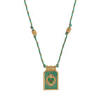 Dual Heat Gold Multi Beads Thread Anti Tarnish Necklace Pendant Bulk