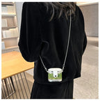 Rectangle Brown Green Shoulder Cross body Small Chain Box Bag Bulk