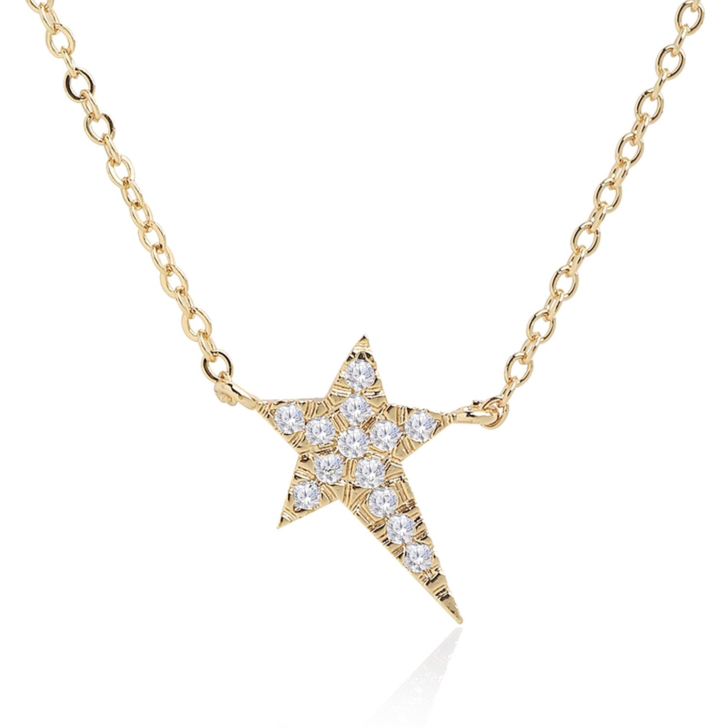 Brass 18K Rose Gold Star Motif Pendant For Women Bulk