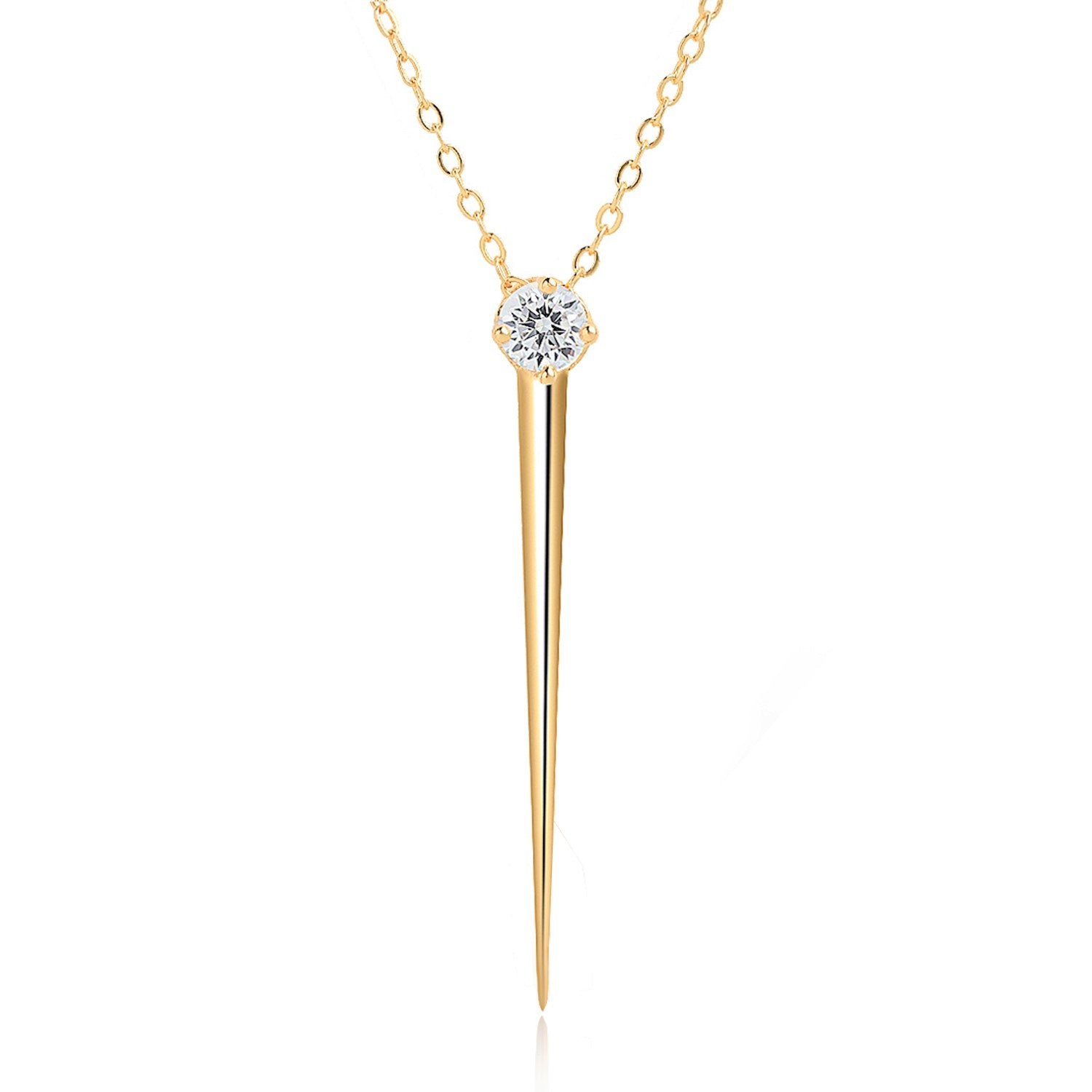 Brass 18K Rose Gold Solitaire Jave line Pendant For Women Bulk Main image
