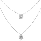 Brass 18K Rose Gold Solitaire Layered Necklace For Women Bulk